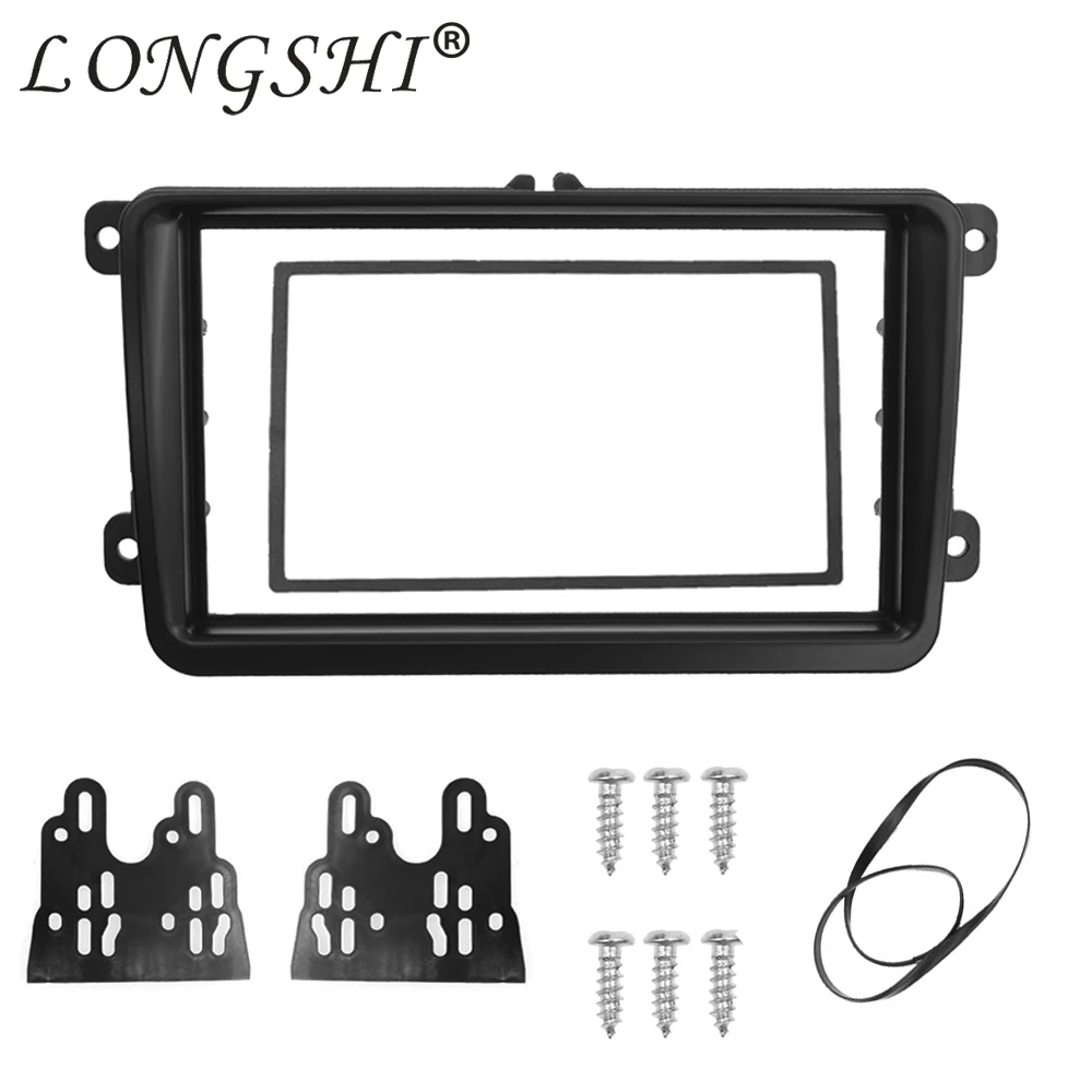 Автомобильная рама LONGSHI для VW Touran SEAT SKODA Caddy Fabia Octavia стерео радио DVD приборная