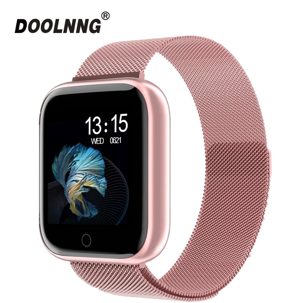 2019 New Women Waterproof Smart Watch T80 Bluetooth Smartwatch For Apple IPhone Xiaomi Heart Rate Monitor Fitness Tracker