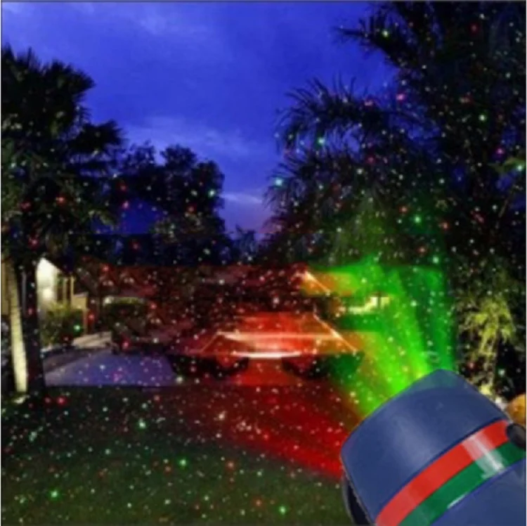 

Waterproof Laser Starlight Projector Party Lighting Outdoor Garden Landscape Blend Motion Flashing DJ Lawn Light Red Green