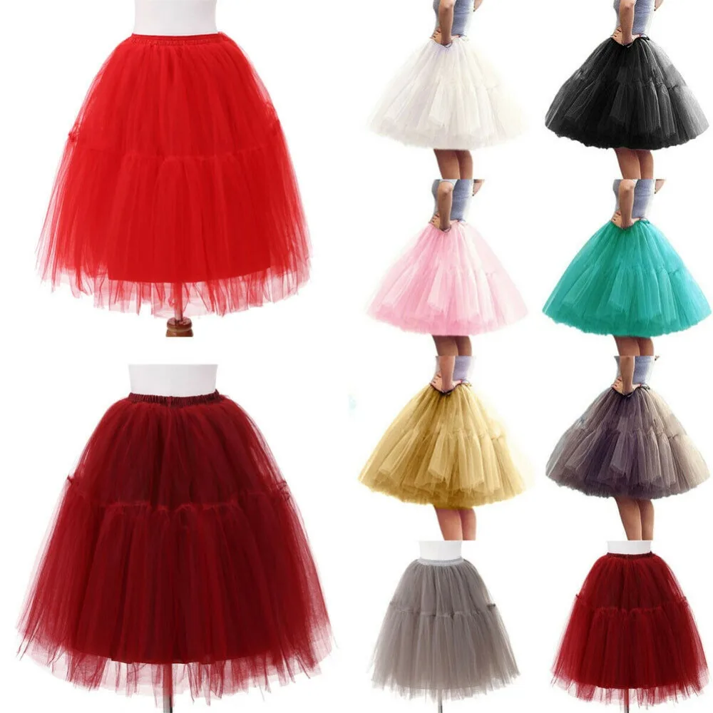 Летняя разноцветная многослойная юбка до колена для девушек, юбка-пачка из тюля, плиссированная юбка