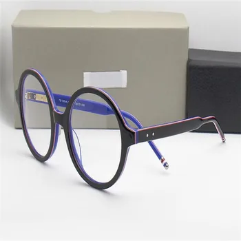 

Retro Unisex Full Rim Acetate Prescriptions Lens Optical Eyewear Anti-reflective Black Leopard Goggle Brand Reading Eyeglasses