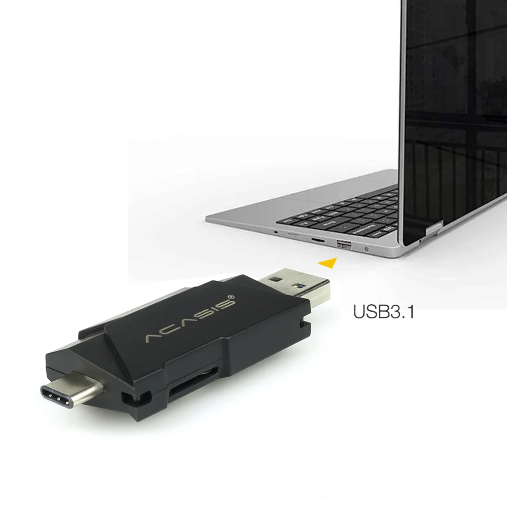 Acasis UFS кард ридер USB 3 1 Type C к Micro SD TF адаптер карта памяти смарт для мобильных Macbook