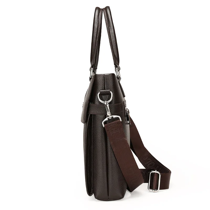 

Handbag Men Business Casual Large-Volume Briefcase MEN'S Single-shoulder Bag Hand Oblique Casual Computer Bag