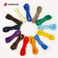 

1 Pair Long of Round Shoelaces Shoe Strings Shoe Laces Cord Ropes for Boots Sneakers Unisex Multi Color Waxed Round Laces