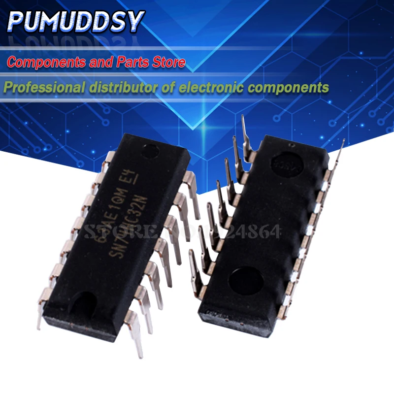 100 шт DIP SN74HC14N SN74HC86N SN74HC08N SN74HC32N SN74HC02N SN74HC595N SN74HC00N SN74HC164N | Электронные компоненты и