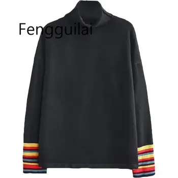 

FENGGUILAI Plus Size Casual Essential Sweaters 2019 Autumn Women Fashion Loose Long Sleeve Turtle Neck Knitting Pullovers