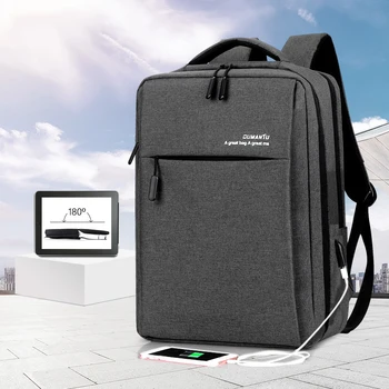 

Multifunctional USB Charging Backpack Travel Men 14 Teen Youth School Bag 15.6 Inch Laptop Bag Backpack Water Repellent
