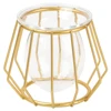 Geometric Metal and Glass plant holder 4