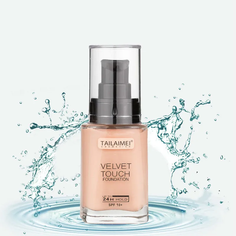 

High gloss liquid concealer brightening moisturizing concealer control oil strong lasting nonmarking isolation liquid foundation