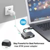 USB C Hub 4 in 1 Type C 3.0 Adapter to 4K HDMI HDTV VGA USB 3.0 PD Fast Charge Splitter for MacBook Notebook Laptop Computer PC 2
