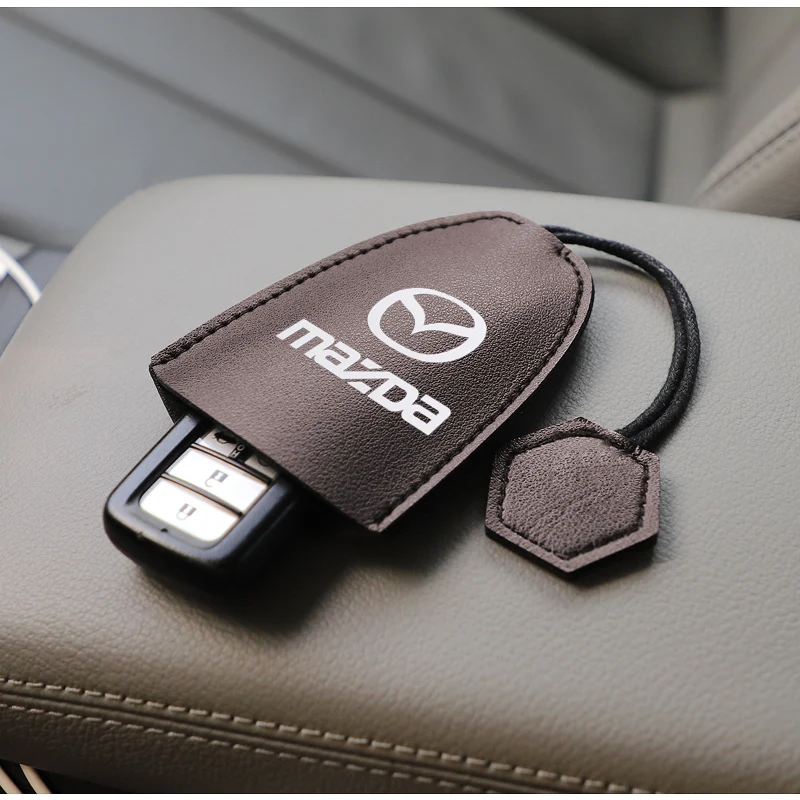 1 шт. кожаный чехол для ключей Автомобильная эмблема PU кошелек Mazda 3 6 Speed CX5 CX3 CX30 CX4
