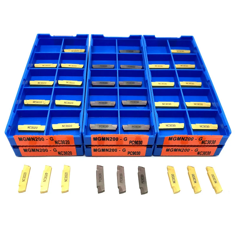 

MGMN150 MGMN200 MGMN300 MGMN400 PC9030 NC3020 NC3030 Grooving inserts For External tool holder MGEHR Cutting Tool turning Tool