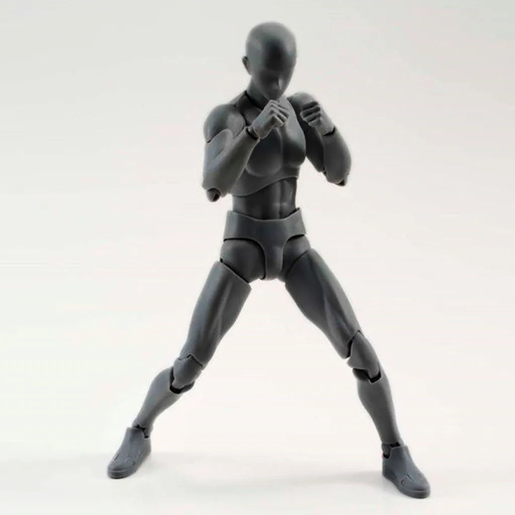 ПВХ Фигурки тела модель манекен bjd арт схематичный эскиз фигурка 3D13cm фигурка игрушки художника подвижная Мужская Женская фигурка с шарнирными соединениями