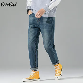 

BOLUBAO Trend Brand Men Fashion Jeans New Men's Harajuku Style Simple Denim Pants Male Straight Trendy wild Jeans