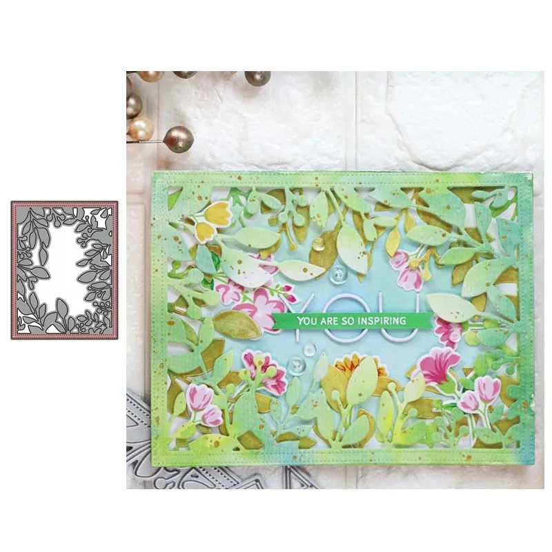 Металлический трафарет JC лоза ветви листья фон скрапбукинг инструмент ручной