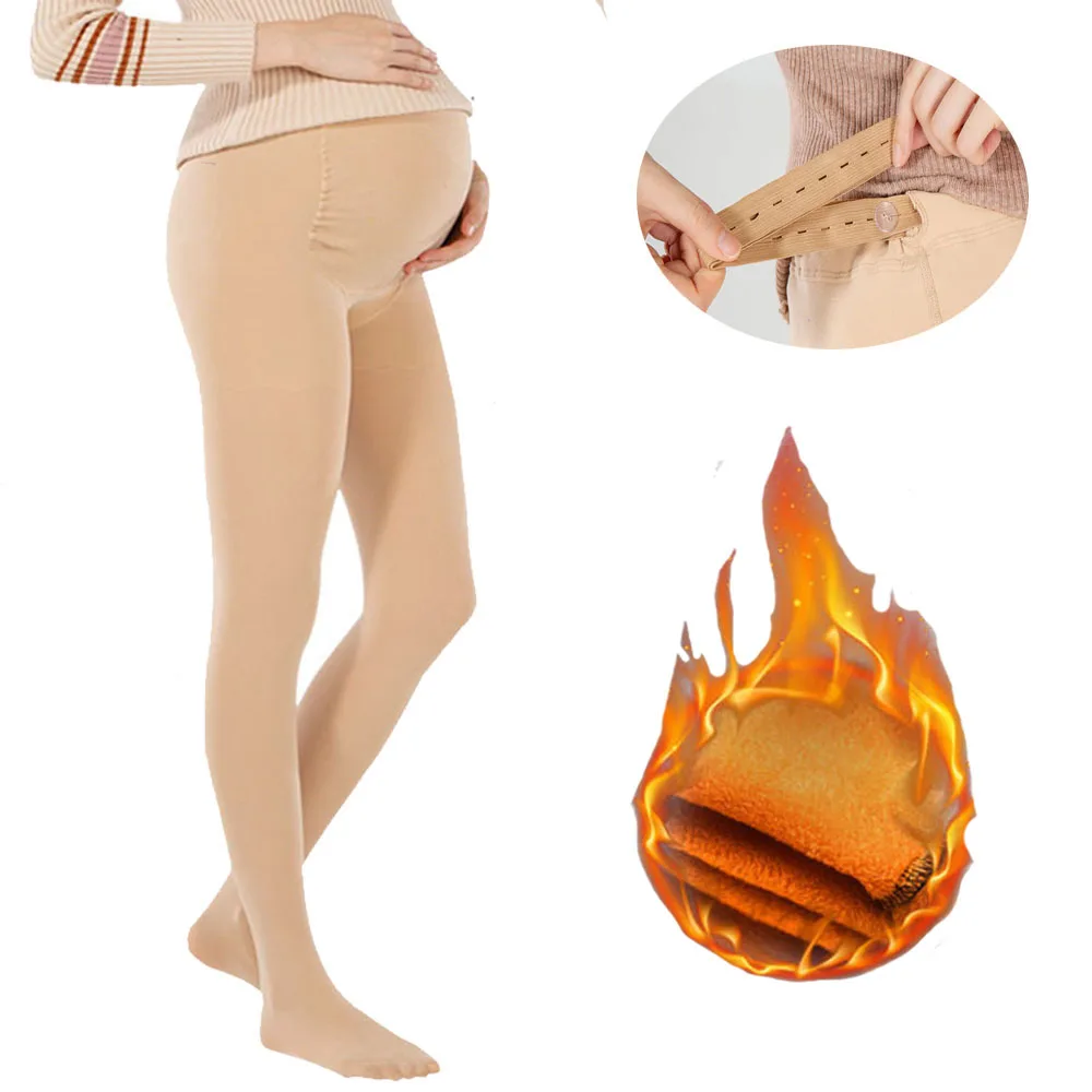 Зимние женские Леггинсы для беременных бархатные штаны регулируемые повязки на