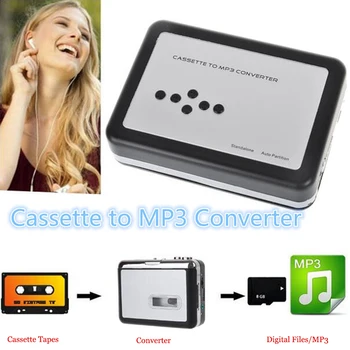 

Portable Tape To PC USB/TF Cassette-To-MP3 Converter Capture Music Player FKU66