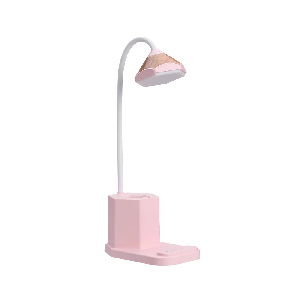Многофункциональная USB зарядка студентов сенсорные настольные лампы светодиодный ночник на свету атмосферная лампа производители - Испускаемый цвет: Розовый