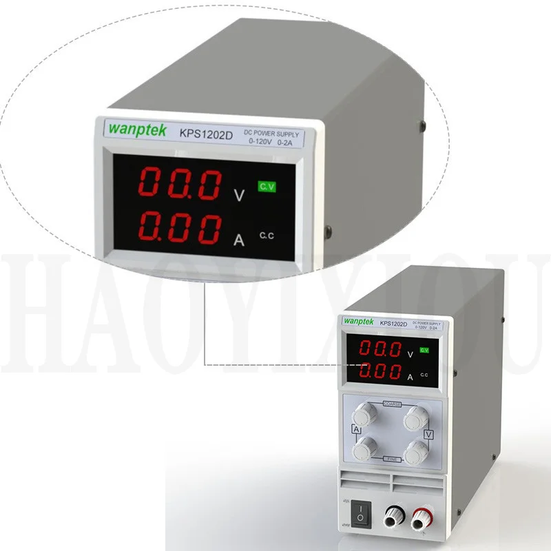 Wanptek KPS1202D выход 0-120 в 0-2A поддержка AC110-220V Регулируемый переменный портативный мини DC импульсный источник питания