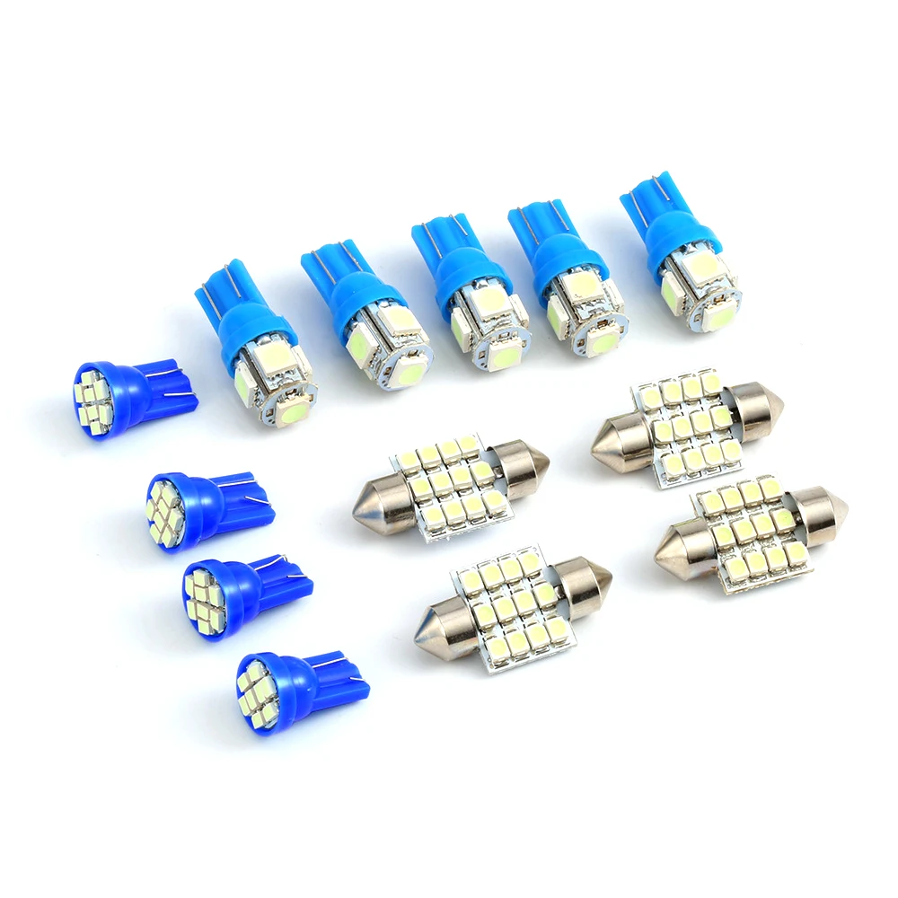 LEEPEE DC 12 В 13 шт. T10 1206 5050 гирлянда 31 мм 3528 12SMD светильник для чтения Canbus Автомобильный светодиодный светильник