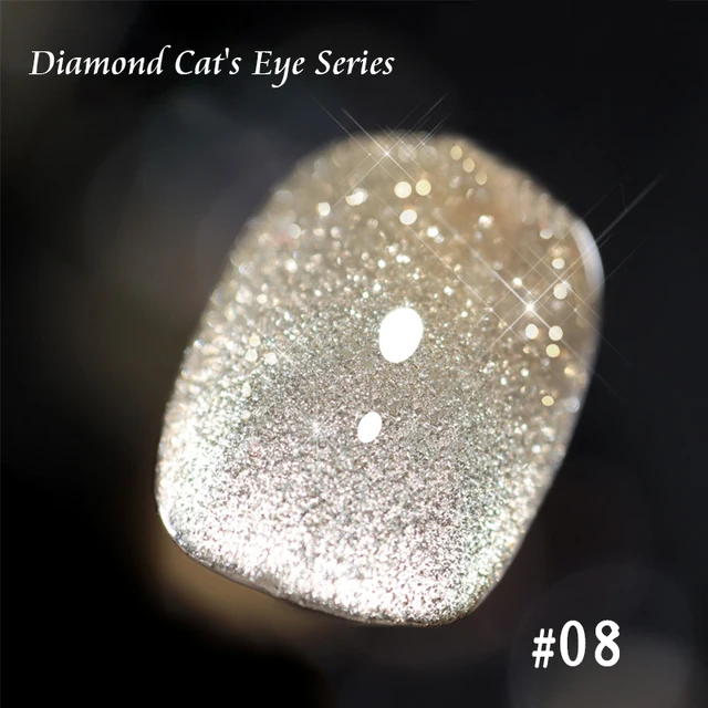 SKVP Gel Nail Polish Cat Eye Gel Semi Permanent Uv Varnish Gel Nail Art 8ML Glitter Effect Off Nail Polish Gel For Nails Design Cat Eye 08