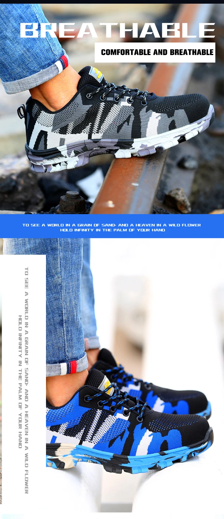 FZNYL/Высококачественная профессиональная защитная обувь унисекс; дышащие рабочие ботинки; стальной колпачок+ стелька; защитная обувь для ног; 36-45