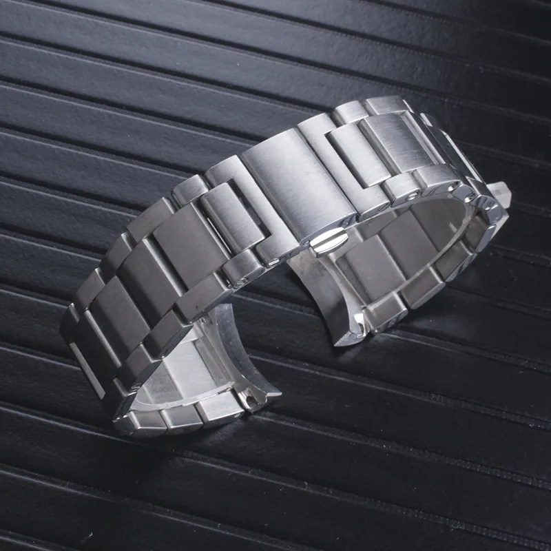 Твердые 316L ремешки для часов из нержавеющей стали серебро 20 мм металлический ремешок для часов Ремешок Браслет для наручных часов для Omega seamaster