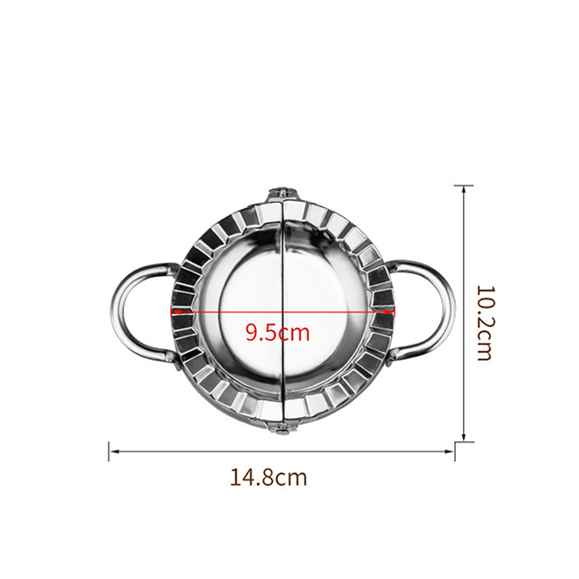 Stainless Steel Dumpling Maker Wraper Dough Cutter Pie Ravioli Dumpling Mould Stuffed Meat Spoon Kitchen Tools
