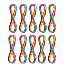 MUQGEW Классические игрушки для детей девочек игрушки с радужной расцветкой струнная катушка набор веревок палец веревка мастерство игры ребенок эластичная игра 8 шт. Jy6