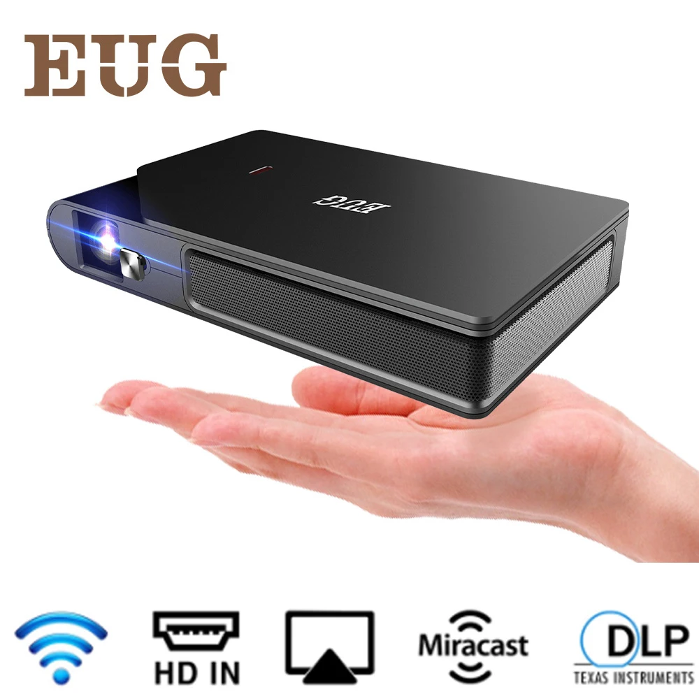 Видеопроектор Beamer DLP Full Hd 720P 3600 люмен D5W Miracast Бесплатная доставка Домашний
