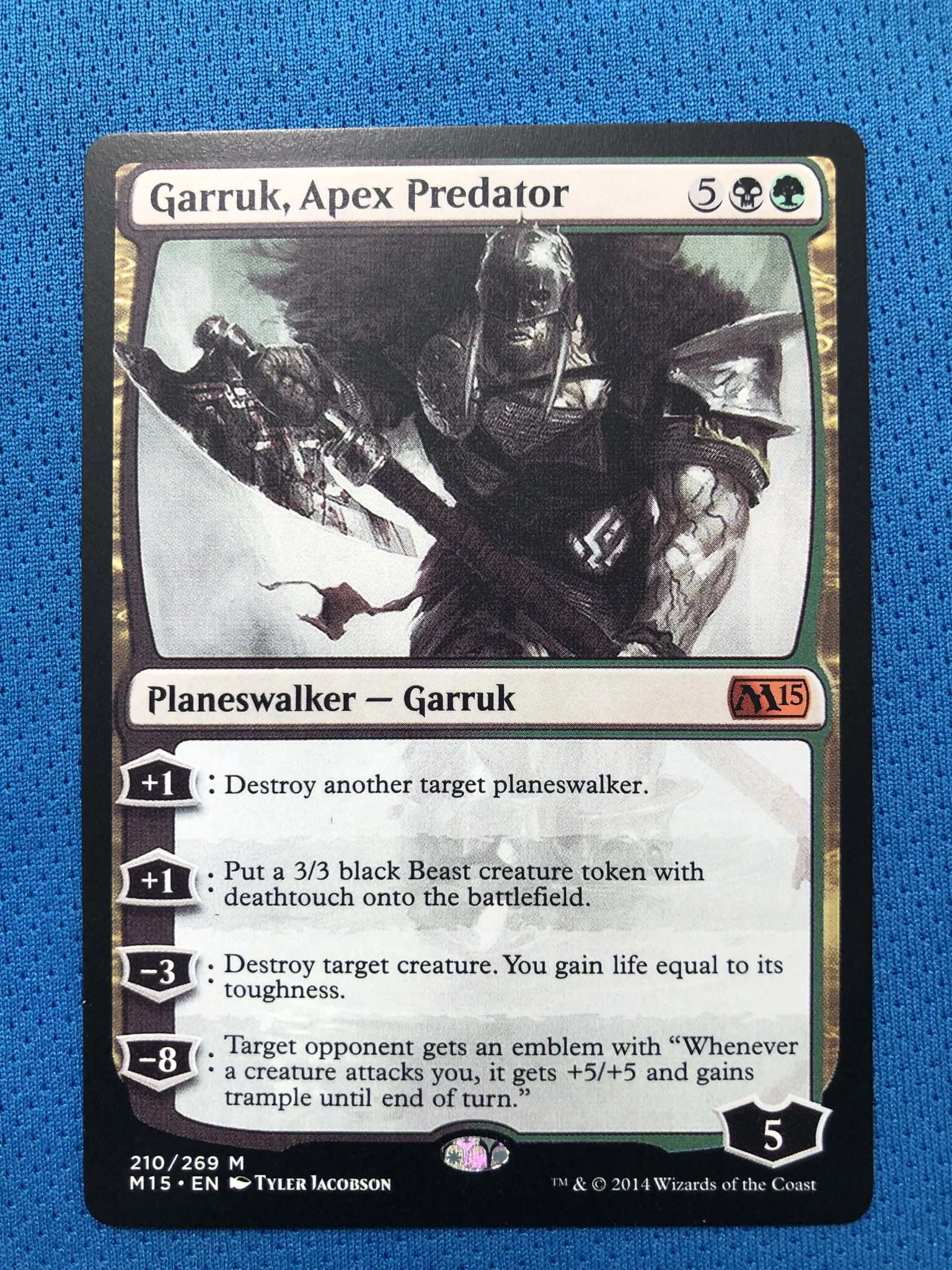 Garruk, Apex Predator M15 голограмма magician ProxyKing 8,0 VIP прокси-карты для сбора каждой карты mg