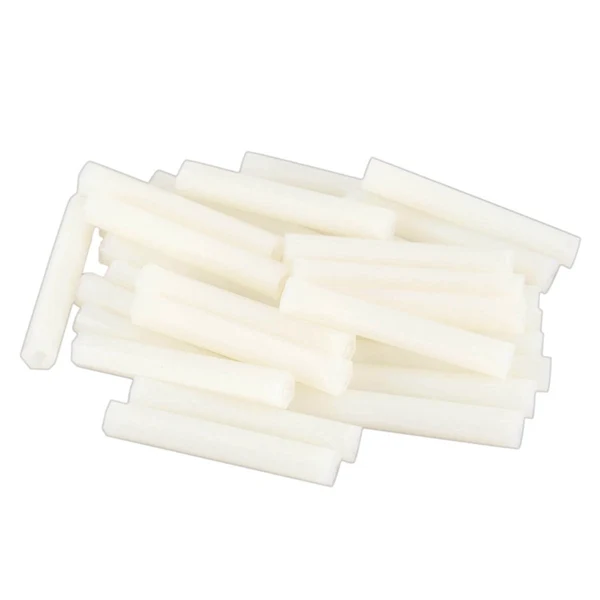 

40mm M3 Female Thread White Nylon PCB Spacer Hex Standoff Pillar 30Pcs
