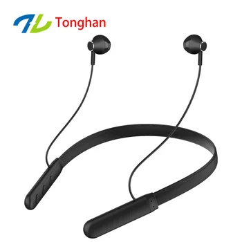 

wireless Bluetooth headset neck hanging stereo metal magnetic suction Bluetooth headset gift