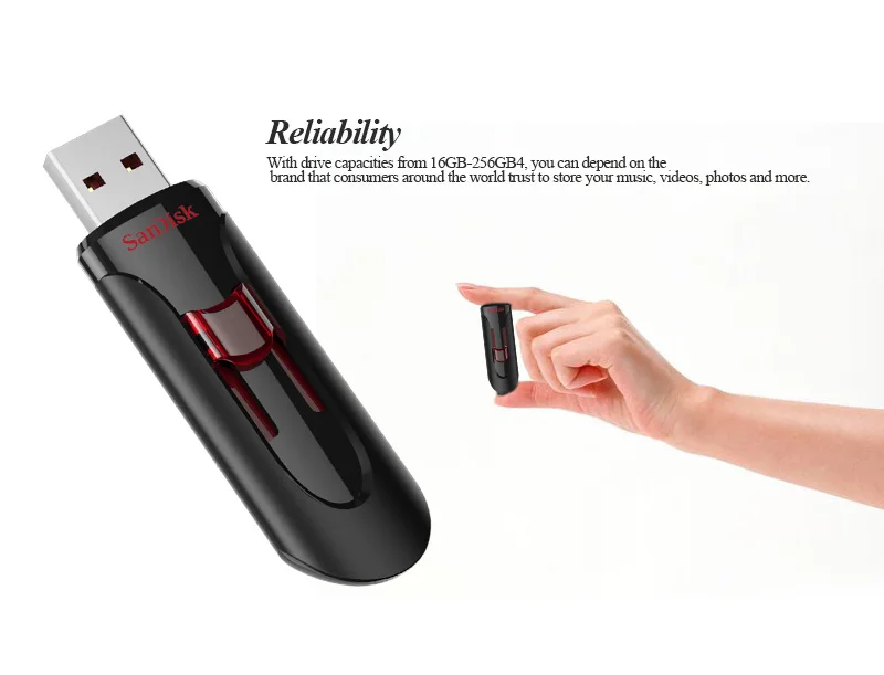 SanDisk CZ600 USB Flash USB 3,0 флеш-накопитель 16 ГБ 32 ГБ 64 ГБ 128 ГБ USB флеш-накопитель Флешка u-диск память для ПК