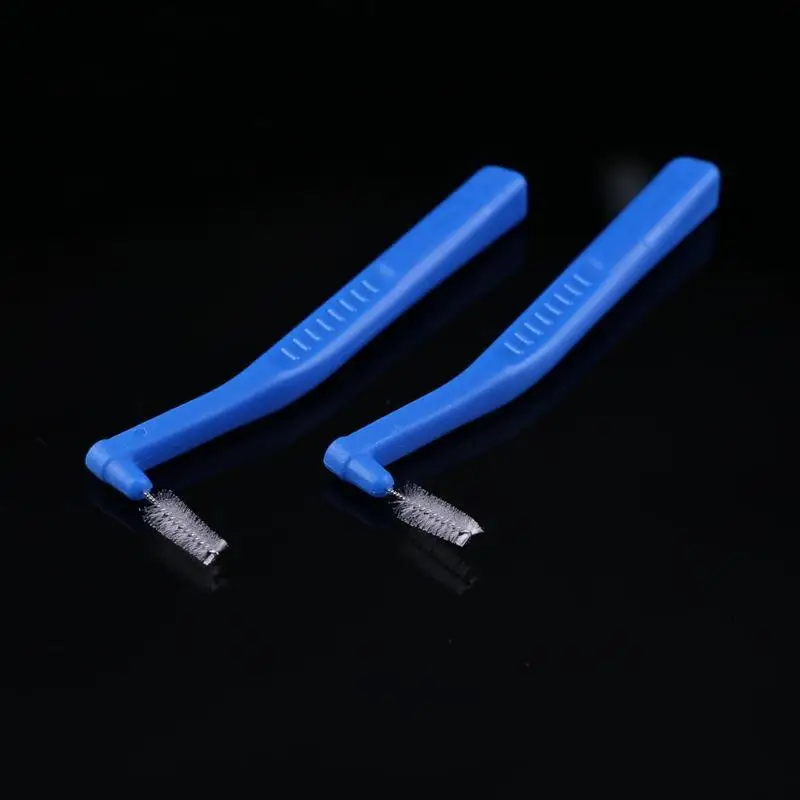 5pcs L Shape Interdental Brushes Oral Care Teeth Dental Floss Tooth Pick Toothpick Interdental Brush