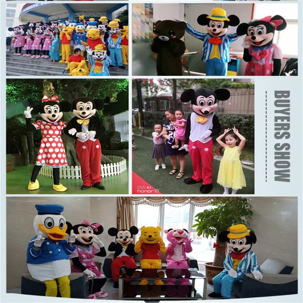 Disfraces de personajes de dibujos animados de Disney, Mickey Mouse,  mascota para adultos, amarillo Winnie Hoop Tiger, publicidad, evento,  fiesta, mascarillas grandes| | - AliExpress