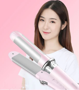 

Mini 2IN1 Styling Tools Professional Curling Iron Straightening Machine Hair Electric Hair Curler Heating Magic Waver RB-8318