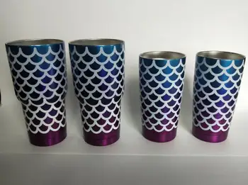 

25pcs 20oz 30oz Mermaid Tumbler Cups Triple Insulated Stainless Steel Double Wall Vacuum Insulated Mugs Travel Mug Beer Cups