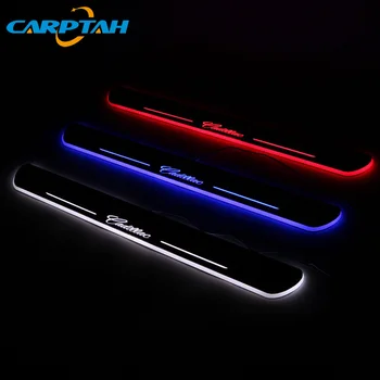 

Carptah Trim Pedal LED Car Light Door Sill Scuff Plate Pathway Dynamic Streamer Welcome Lamp For Cadillac ATS 2013 2014