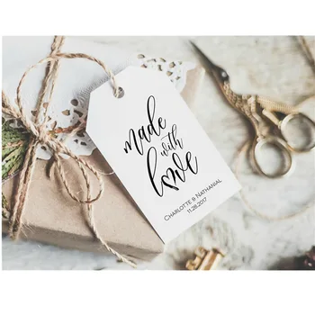 

Custom Any Text Wedding Tags Made with Love Tag Personalized Favor Tag Wedding Favor Tag Wedding Gift Tag