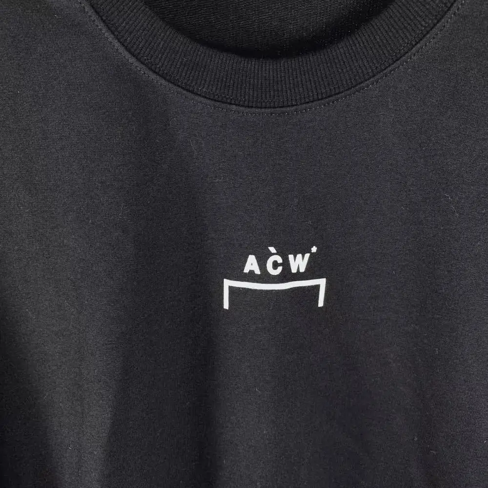 A-COLD-WALL футболка для мужчин и женщин Повседневная A-COLD-WALL с длинными рукавами футболки ACW рамка буквы женская футболка с вышивкой