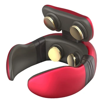 

Rechargeable Smart 4D Pulse Heated Neck Massager Relieve Neck Pain Electric Neck Massage Equipment with 3 Mode 15 Speeds