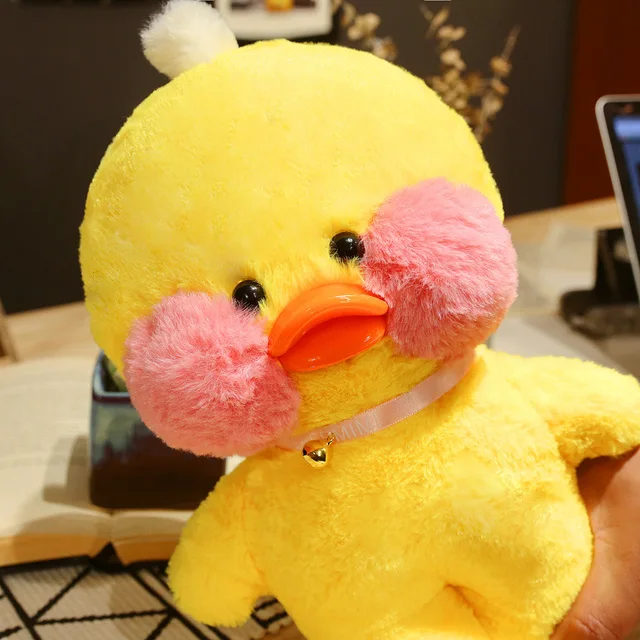 NEW 30cm Korean Netred Wearing Hyaluronic Acid Little Yellow Duck Doll Ducks Lalafanfan Ducks Plush soft Toy Ducks Doll Birthday