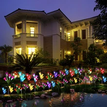 Солнечный Свет газона светодиодный свет для сада двора Путь Газон Кол точечная лампа для дома вечерние Ландшафтные украшения