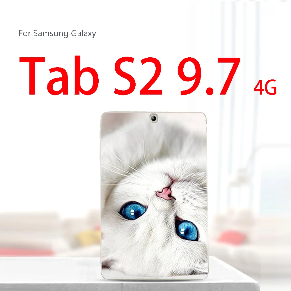 Краски Tablet крышка для samsung Galaxy Tab S2 9,7 4G SM-T815C T815 Tab 4 10,1 SM T530 T531 SM-T530 Tab A 8,0 T380 T385 чехол - Цвет: T815-lan yan mao