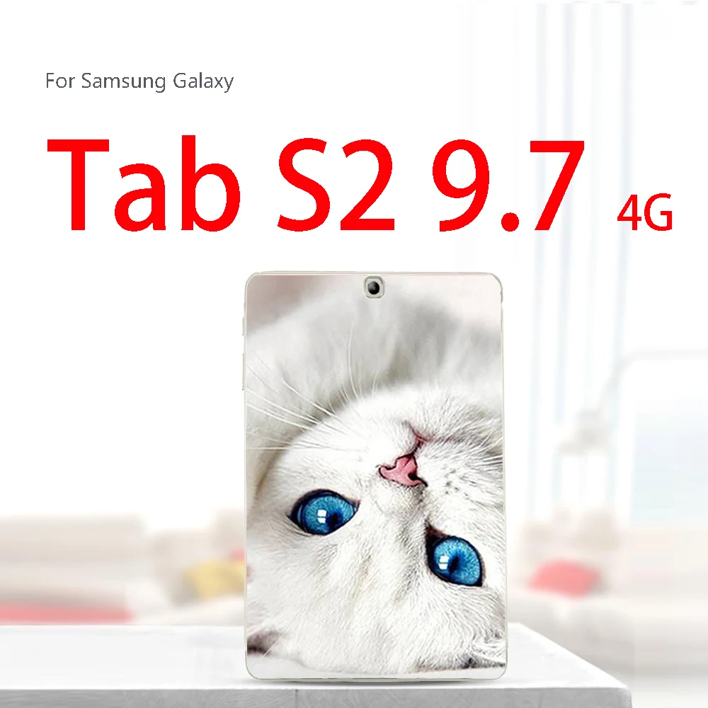 T815-lan yan mao Краски Tablet крышка для samsung Galaxy Tab S2 9,7 4G SM-T815C T815 Tab 4 10,1 SM T530 T531 SM-T530 Tab A 8,0 T380 T385 чехол - Цвет: T815-lan yan mao