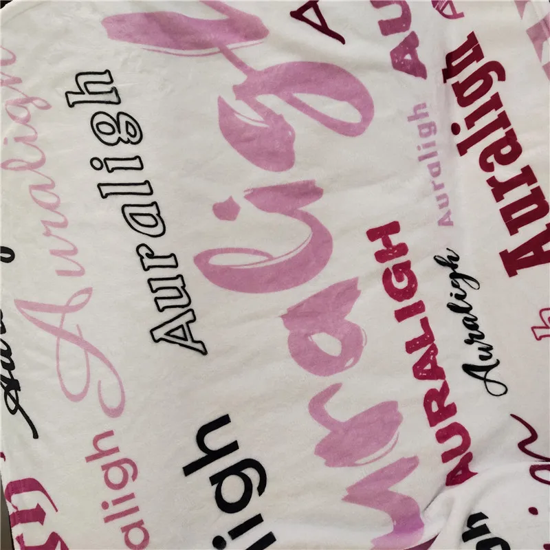 Baby Blanket Swaddling For Baby Blankets Newborn Name Personalised Coral Fleece Blanket Baby Bedding Bed Crib Blanket Baby Gift