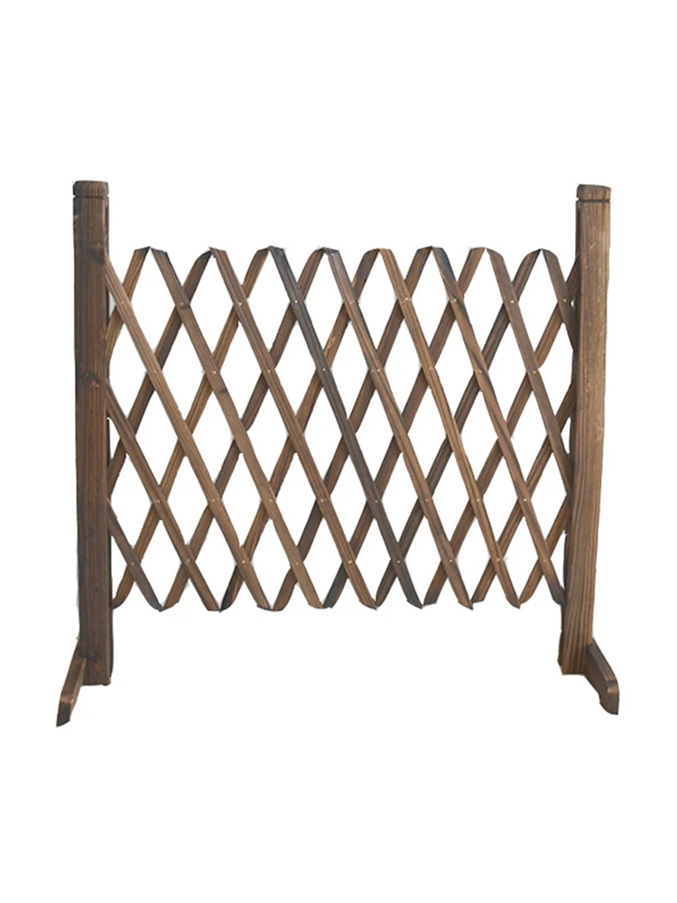 Expanding Wooden Garden Anticorrosive Wood Pull Net Wall Fence Panel Plant Climb Trellis Support For Home Yard Garden Decoration