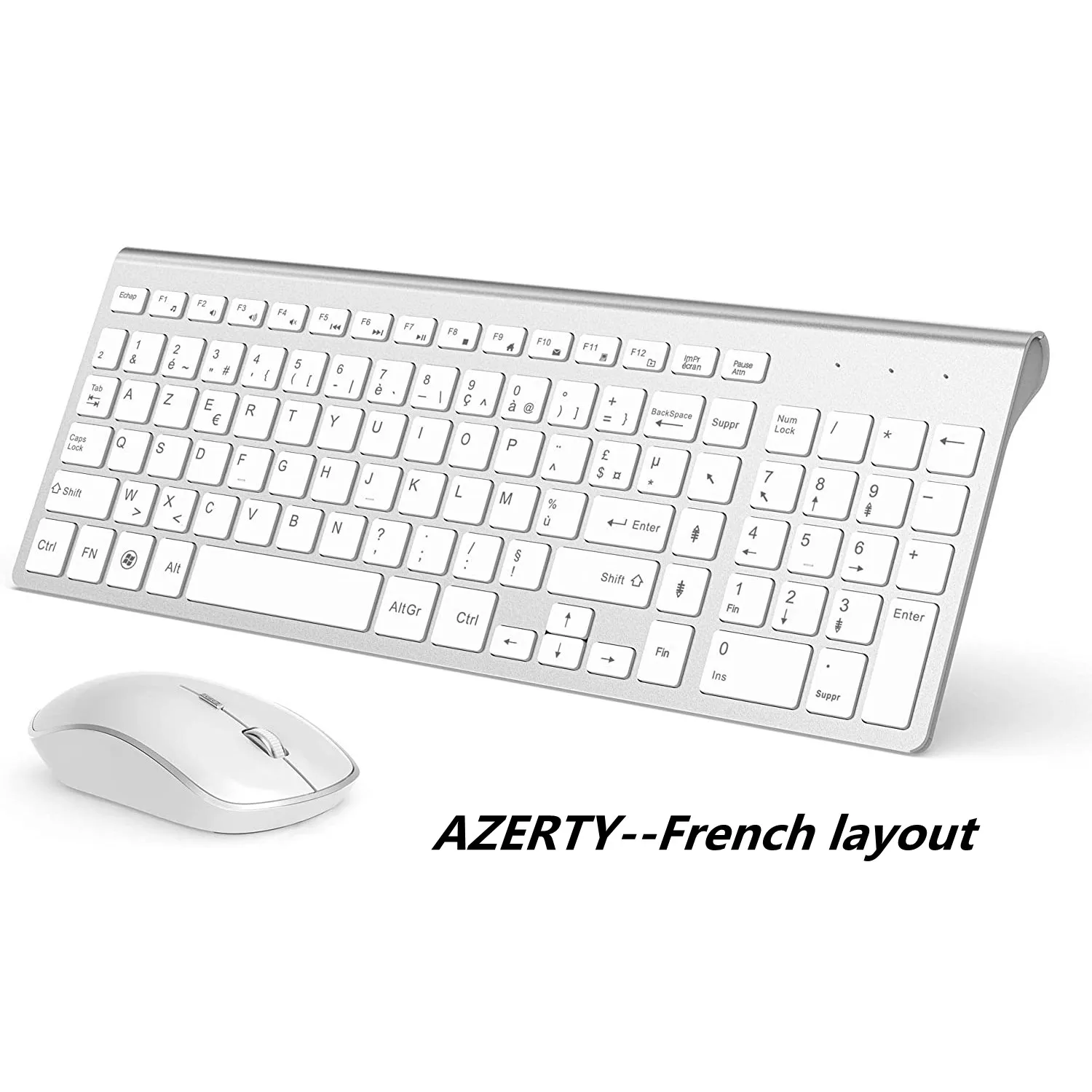 2 4G Беспроводная клавиатура и мышь AZERTY-французская раскладка Совместимость с iMac
