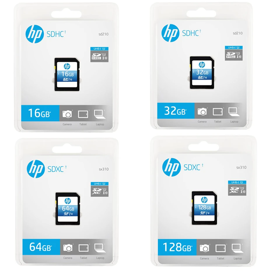 Hp 90 МБ/с./с, SD карта для камеры, 128 ГБ, 64 ГБ, 32 ГБ, 16 ГБ, карта памяти U1, флеш-карта SDHC, SDXC, C10, флеш-карта с реальной емкостью для DSLR ПК